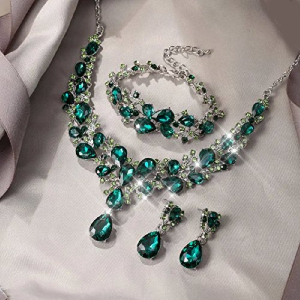 NEW Sparkling Bling Swarovski Crystal Rhinestone Bridal Wedding Necklace… - Picture 10 of 16